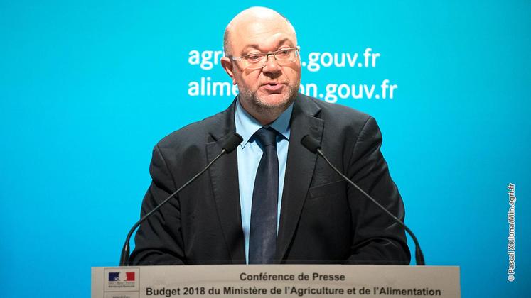 file-Stéphane Travert a présenté le budget 2018, en hausse de 1,6 % par rapport à 2017, à 5,23 milliards d’euros.