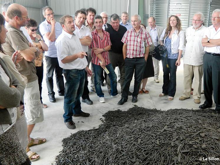 file-La FRCUMA a proposé une visite de la CUMA Adour Protéoil, unité de trituration de colza et de tournesol à  Mugron qui sortait ce jour-là  ses premiers tourteaux et litres d'huile. Un exemple du rôle des CUMA pour développer les circuits courts. Â© Le