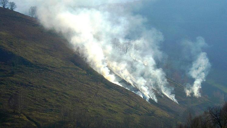 file-Tous les débordements de débroussaillement par le feu ont pour origine les écobuages sauvages. La responsabilité pénale des auteurs de ce feux est engagée.