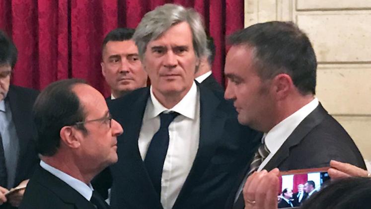 file-Le président du CIfog, Christophe Barrailh, a rencontré le Président de la République lors d'une cérémonie de lancement de la saison des fêtes de fin d'année.