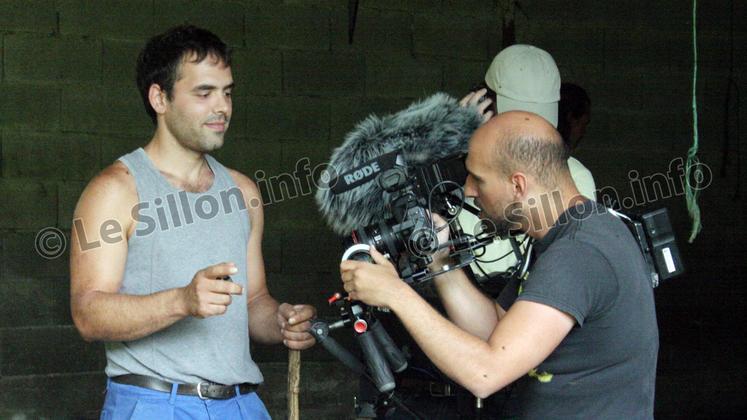 file-Cédric Guédot s’est prêté volontiers aux exigences du tournage.