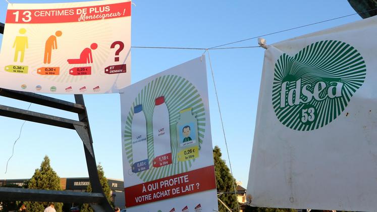 file-Pendant plusieurs, à l’appel de la FNSEA et des Jeunes Agriculteurs, les producteurs ont bloqué le siège du groupe Lactalis, à Laval. Une mobilisation intense qui a finalement porté ses fruits.