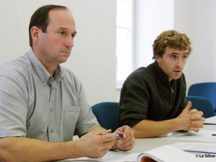 file-Le président de l'interprofession et du collège des producteurs, Patrick Etchégaray (FDSEA), et le vice-président du collège des producteurs, Xavi Lopepe (ELB), attendent que « les industriels respectent leurs engagements et les accords"