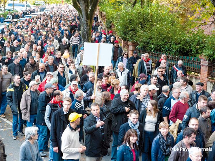 file-Le grand rassemblement organisé à  Albi a attiré plus de 4 000 personnes. Dans les rangs des manifestants, on a pu apercevoir une délégation d'agriculteurs landais, ainsi que des responsables des irrigants des Pyrénées-Atlantiques. Â© Le Paysan Tarna