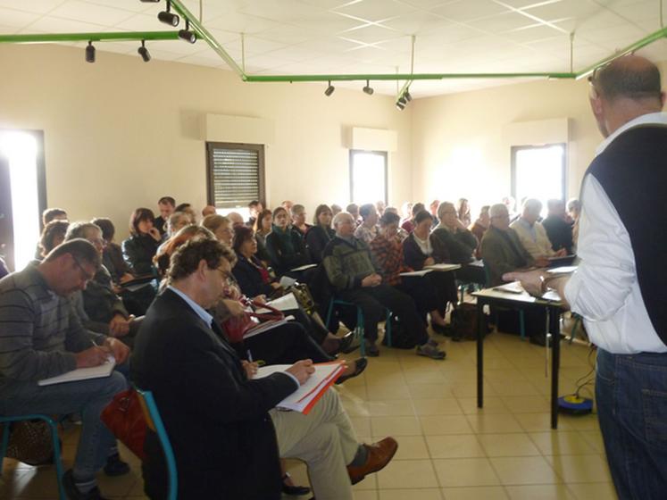 file-Les adhérents étaient venus nombreux à la première assemblée générale de Terroir et tourisme, association regroupant Bienvenue à la ferme, Marchés de producteurs de pays et Tourisme en espace rural © C.A 40