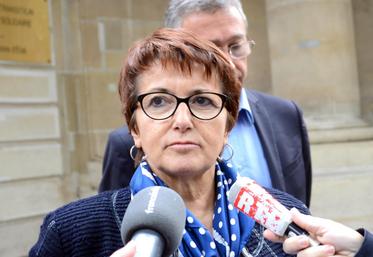 file-Christiane Lambert à la sortie de son rendez-vous avec le ministre de la Transition Écologique, Nicolas Hulot, le 25 septembre.