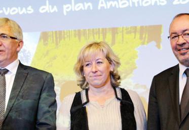 file-Pour la dernière assemblée générale du mandat de l'actuel conseil d'administration, la présidente Chantal Gonthier et le directeur général, Marc Héliès (à  droite), étaient accompagnés du président de la caisse centrale, Gérard Pelhàte.
