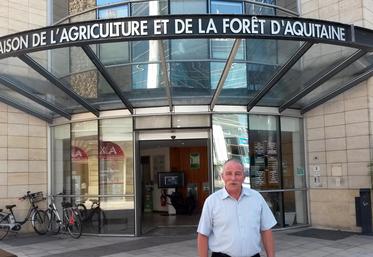 file-Le président de la chambre régionale d’agriculture, Dominique Graciet, a fait sa rentrée devant la presse le mercredi 14 septembre dernier à Bordeaux.