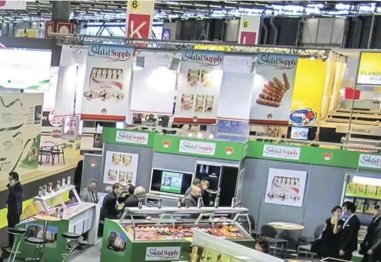 Halal stand à un salon