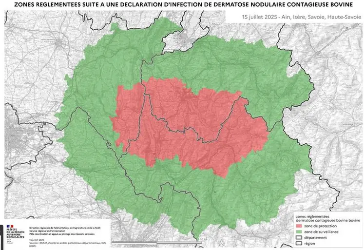 carte zones réglementées isere