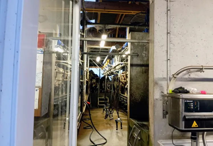 salle de traite en élevage laitier