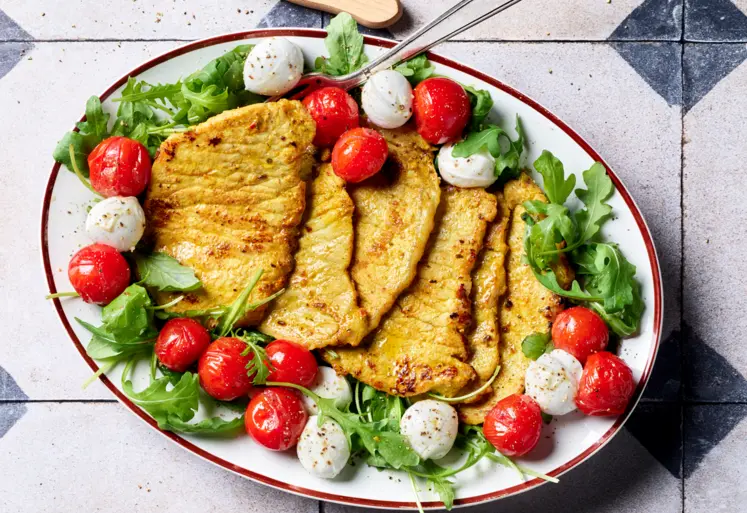 plat de porc et légumes