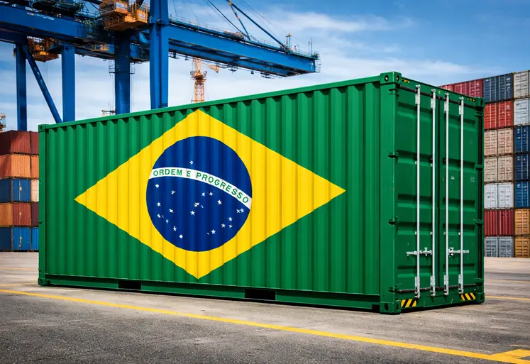 Conteneur brésilien au port