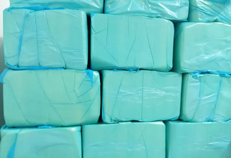 cube de beurre emballés