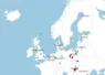 Cartes des cas de grippe aviaire en Europe au 6 mai