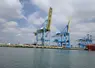 grues pour containeurs sur le port du havre
