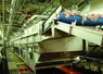 Ligne de refroidissement à l'eau chez Tilly-Sabco. Refroidisseur pour poulets. Industrie de la volaille