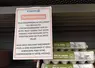 affichette d'infomation en supermarché au rayon des oeufs