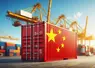 un conteneur aux couleurs du drapeau chinois