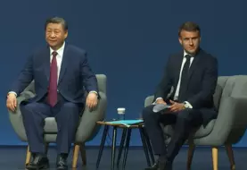 Xi Jinping et Emmanuel Macron