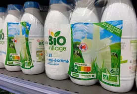 lait bio en rayon