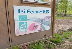 panneau ferme bio