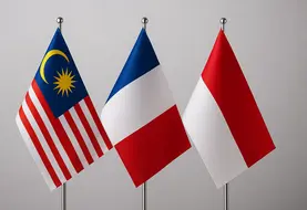 drapeau malaisie, indonésie et France