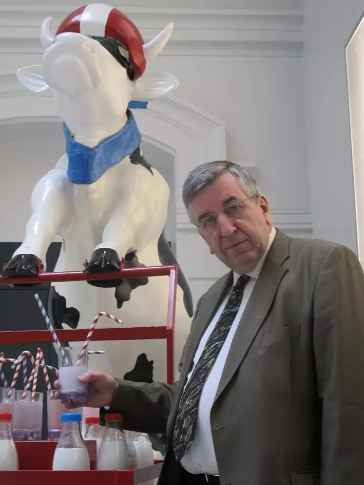 Benoît Mangenot, directeur du 
Cniel à la maison du lait. 
« L’interprofession laitière 
a pour ambition d’amplifier 
l’efficacité des acteurs de la filière.»
