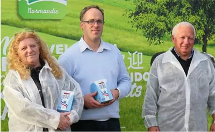 De gauche à droite : Tatiana Lemariko, directrice technique,
Anthony Lecarpentier, directeur des usines, et Jean-Marie
Eustache, directeur industriel.