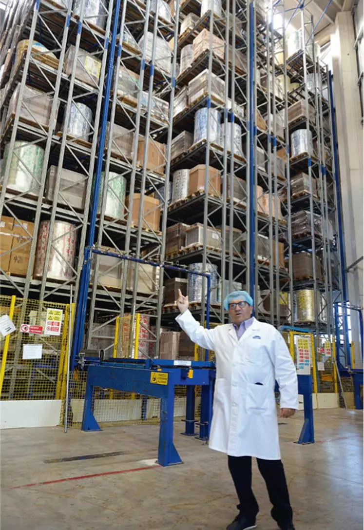 Arborea dispose d’un stockage entreposage
automatisé dans un magasin haut de 25 mètres.