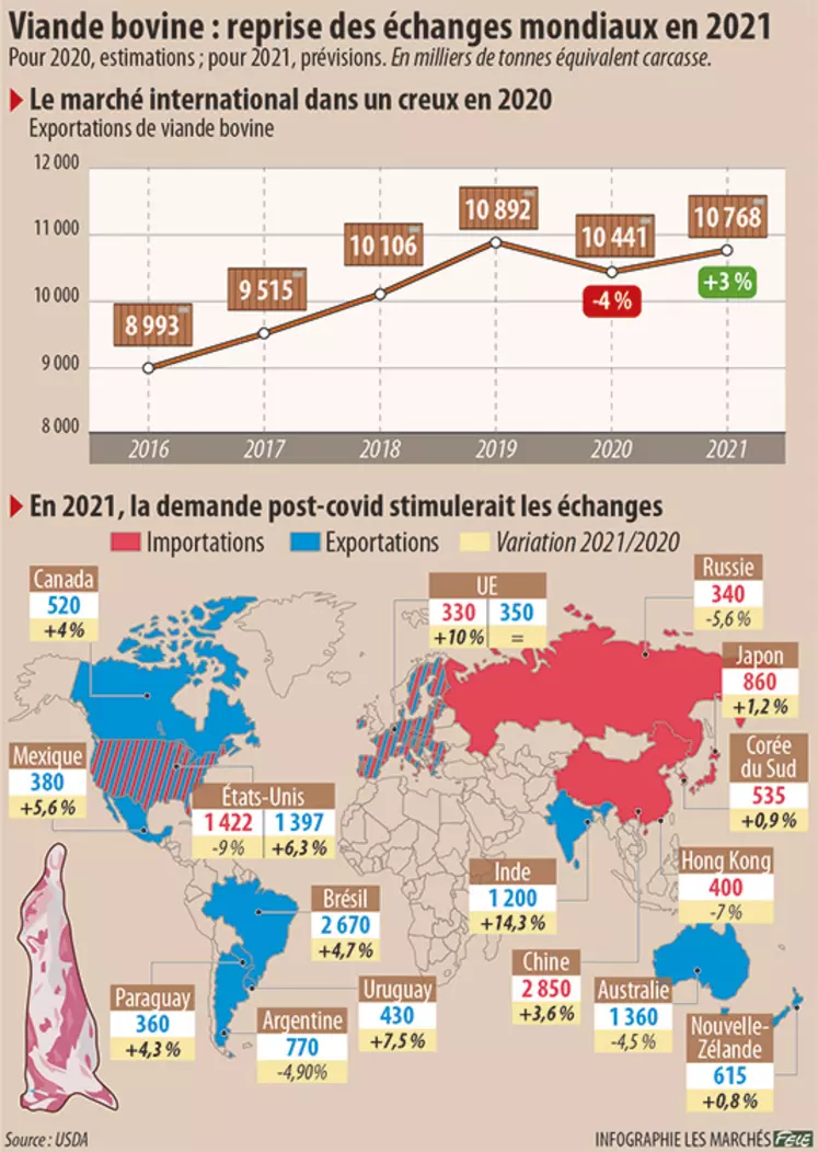 Marché mondial de la viande bovine