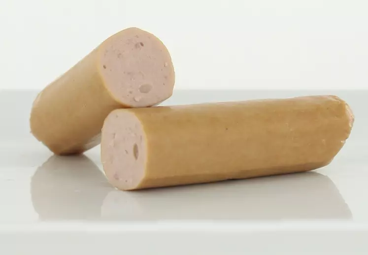 Des saucisses sans nitrite étaient à déguster sur le stand Givaudan.