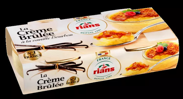 La crème brûlée est l'un des produits phare de Rians à l'export.