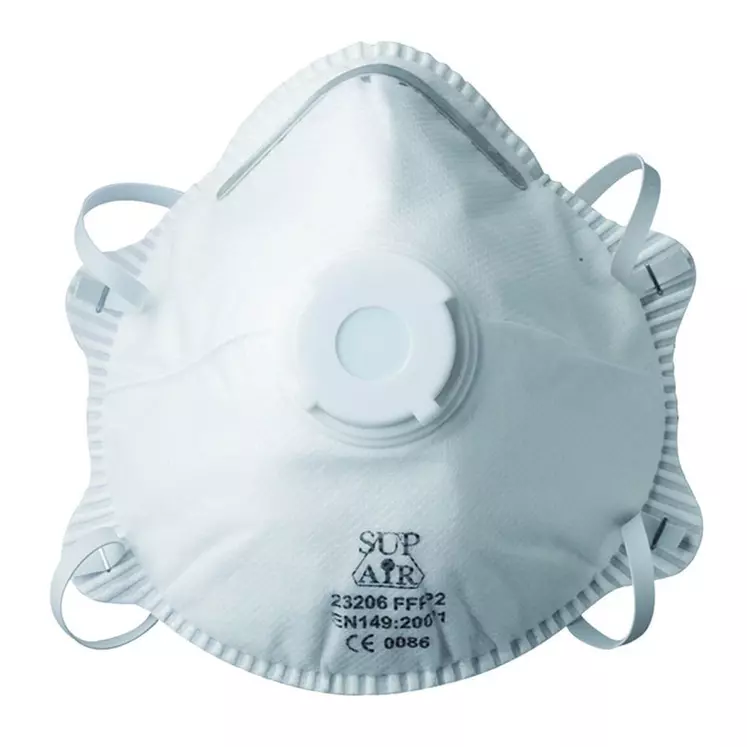 Le masque de protection doivent être jetés dès qu'il est souillé ou mouillé. © DR