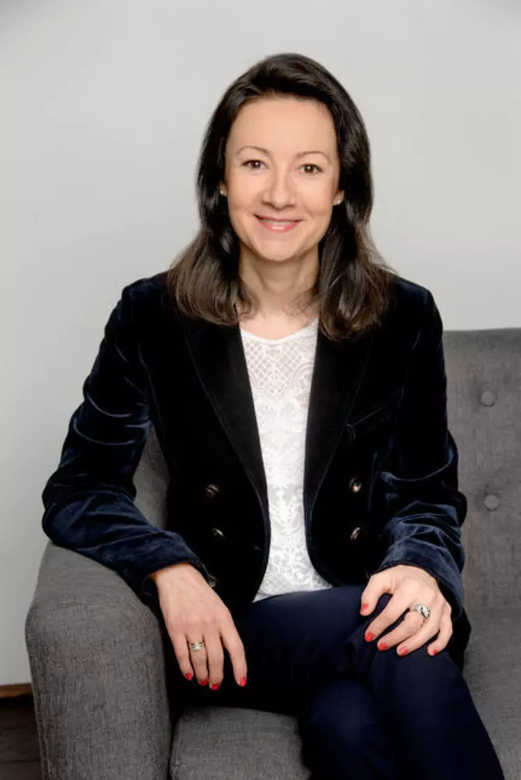 Magali Sartre, directrice de la communication du groupe Danone. © Jacques-Mateos