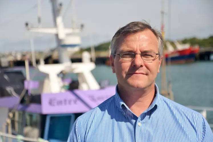 Olivier Le Nezet, président du Comité régional des pêches maritimes de Bretagne. © DR