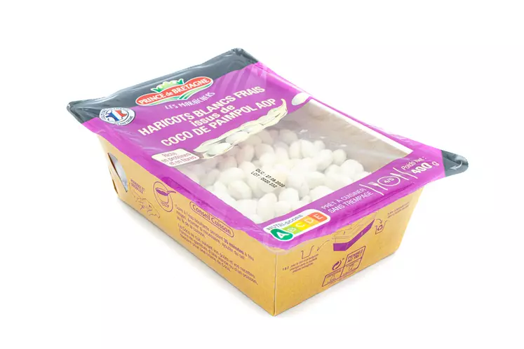 Haricots blancs issus de coco de Paimpol frais en 400 grammes. © Prince de Bretagne