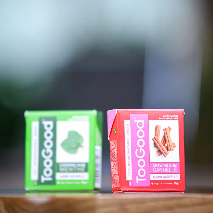 Chewing-gum naturels et biodégradables de TooGood. © Something Pink Studio - ...