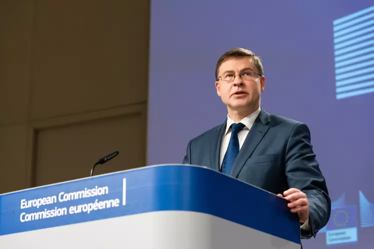 Valdis Dombrovskis, vice-président exécutif chargé du commerce. © EU/Aurore Martignoni