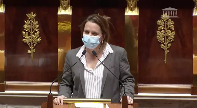La député LREM Célia de Lavergne est rapporteure du titre V Nourrir de la loi. © Assemblée nationale