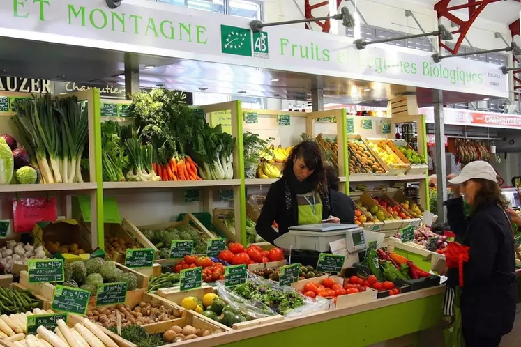 La consommation de légumes frais bio semble progresser moins vite que la production. © V.Marmuse