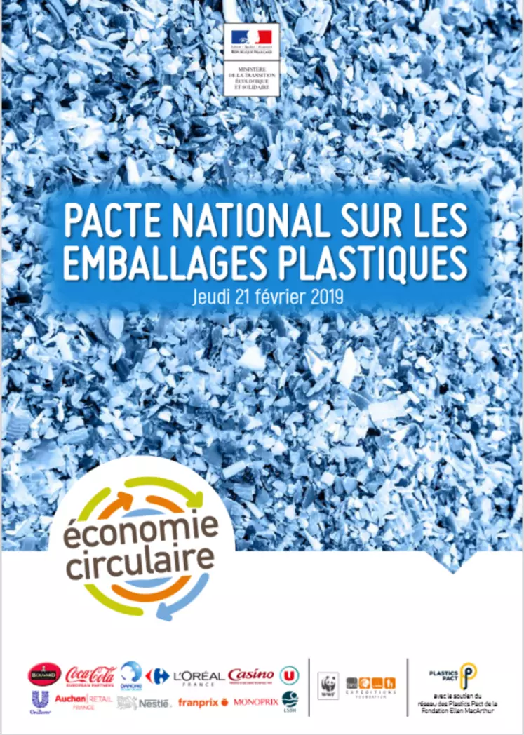Des efforts en faveur du pacte national sur les emballages en plastique a été signé en février 2019. © A3FSP