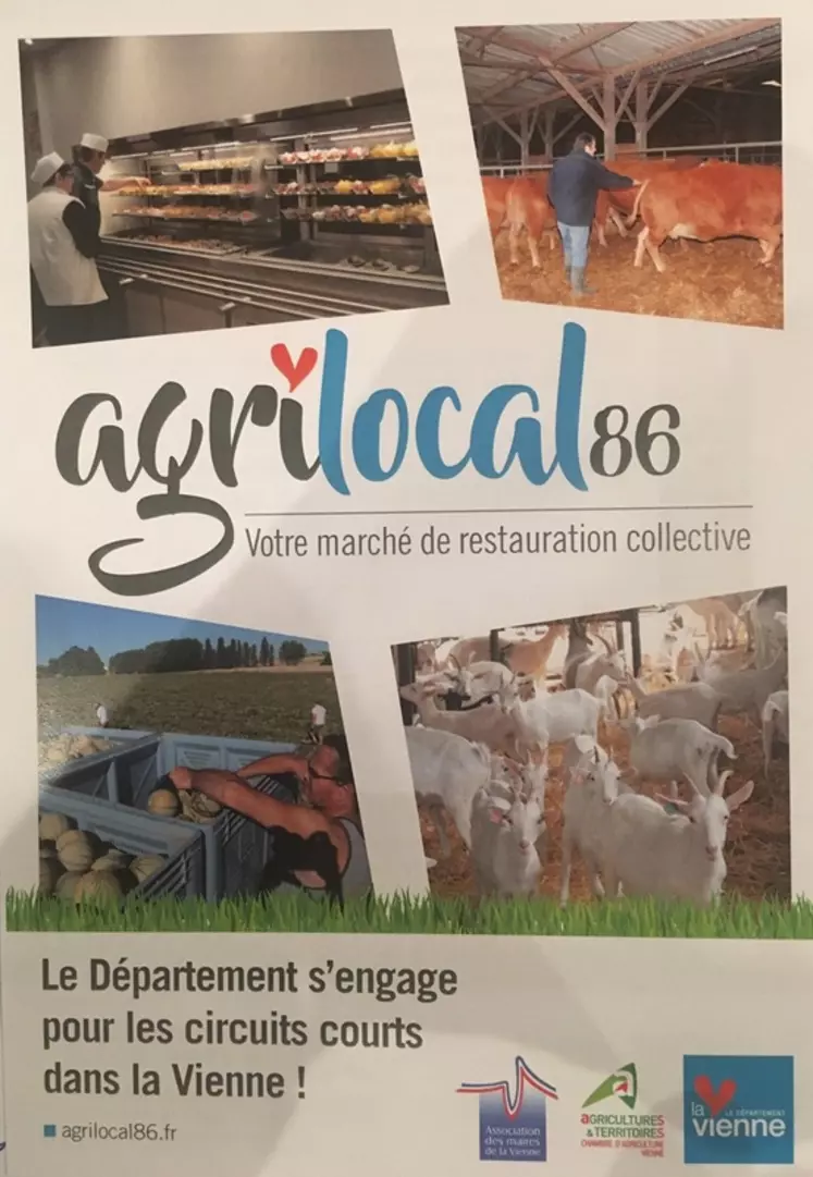 La Vienne va accorder 46 000 euros pour favoriser le développement d'Agrilocal86. © Agrilocal86