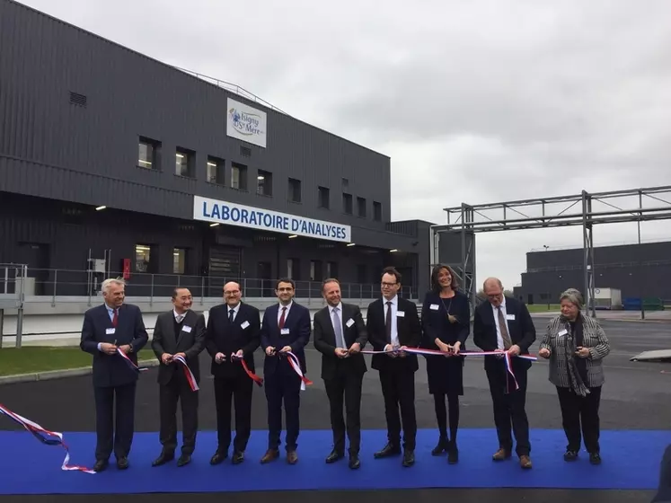 Inauguration du laboratoire d'analyses d'Isigny Sainte-Mère le 1er mars 2019.