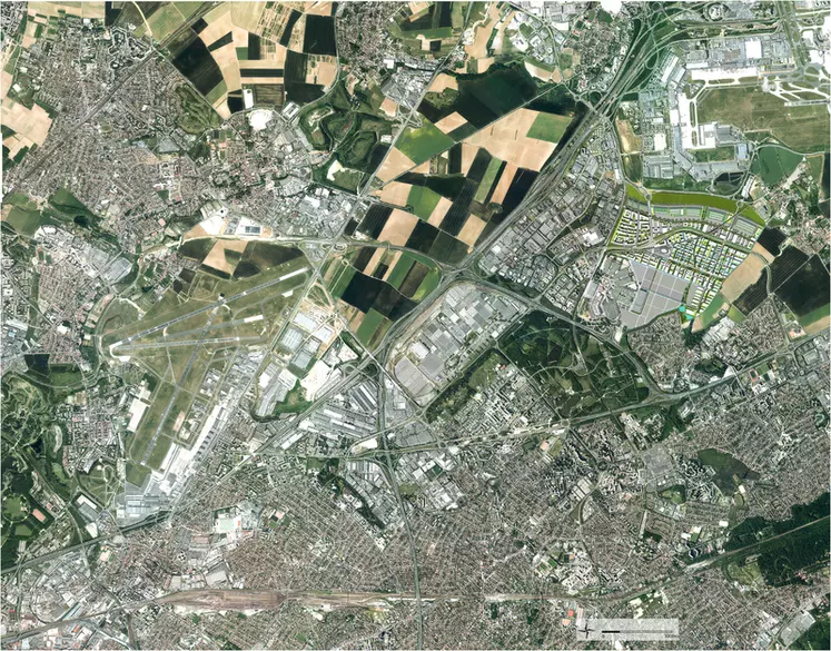 Entre Roissy et le Bourget, le Triangle de Gonesse comprend 670 hectares non urbanisés.