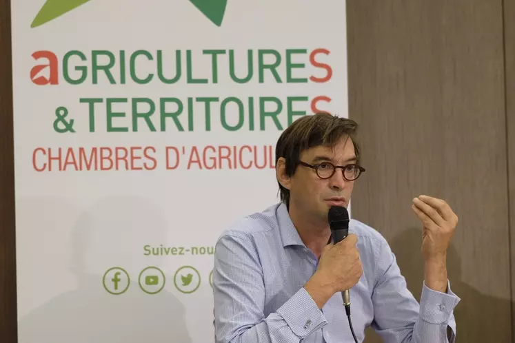 Sébastien Windsor, président des Chambres d'agriculture. © Gabriel Omnes