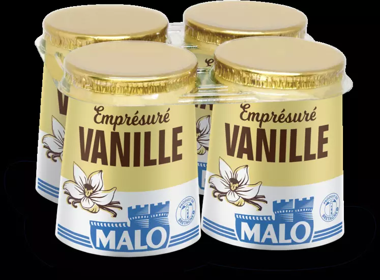 L'emprésuré vanille est la dernière innovation de Malo, lancée au printemps 2023