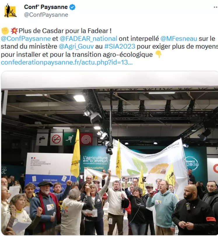 Le bio manifeste sa colère au salon de l'agriculture