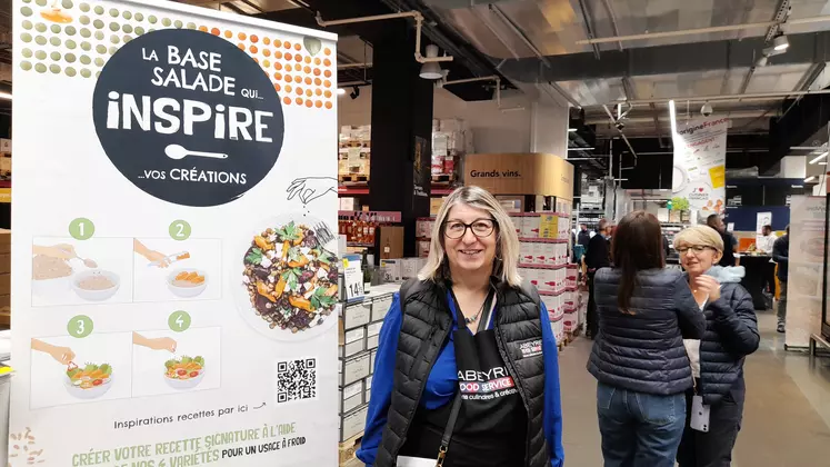 Marie De Sa, responsable régionale du quart nord-est Labeyrie pour les salades Inspire.