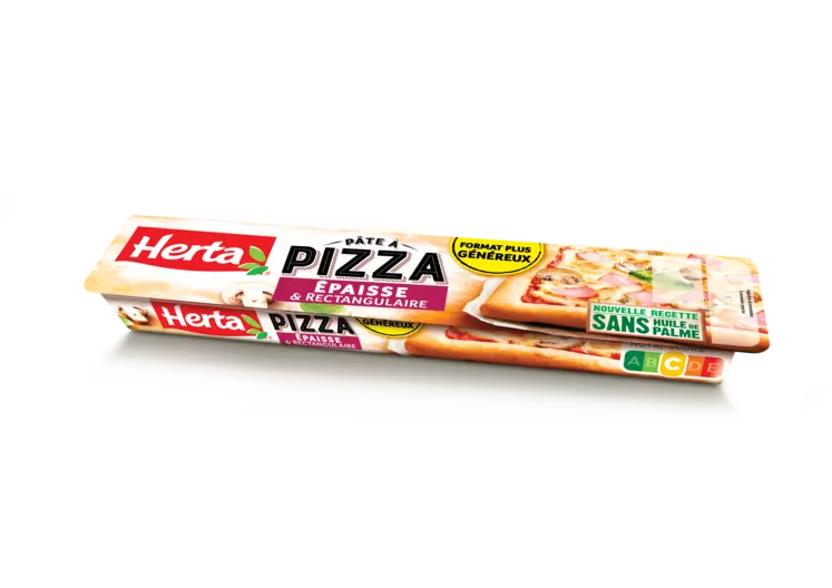 Herta a remplacé l'huile de palme de ses pâtes à pizza par de l'huile d'olive et de l'huile de colza;